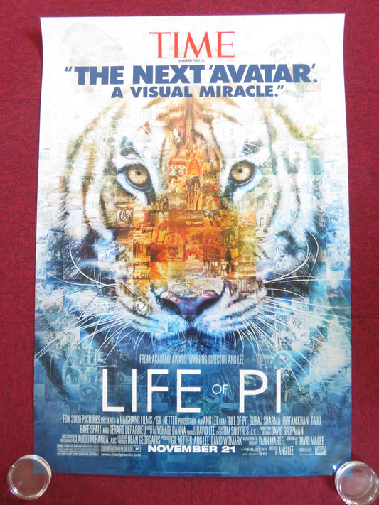 LIFE OF PI - VERSION B INTERNATIONAL ONE SHEET ROLLED POSTER IRRFAN KHAN 2012