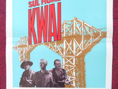 THE BRIDGE ON THE RIVER KWAI ITALIAN LOCANDINA POSTER ALEC GUINNESS R1970s