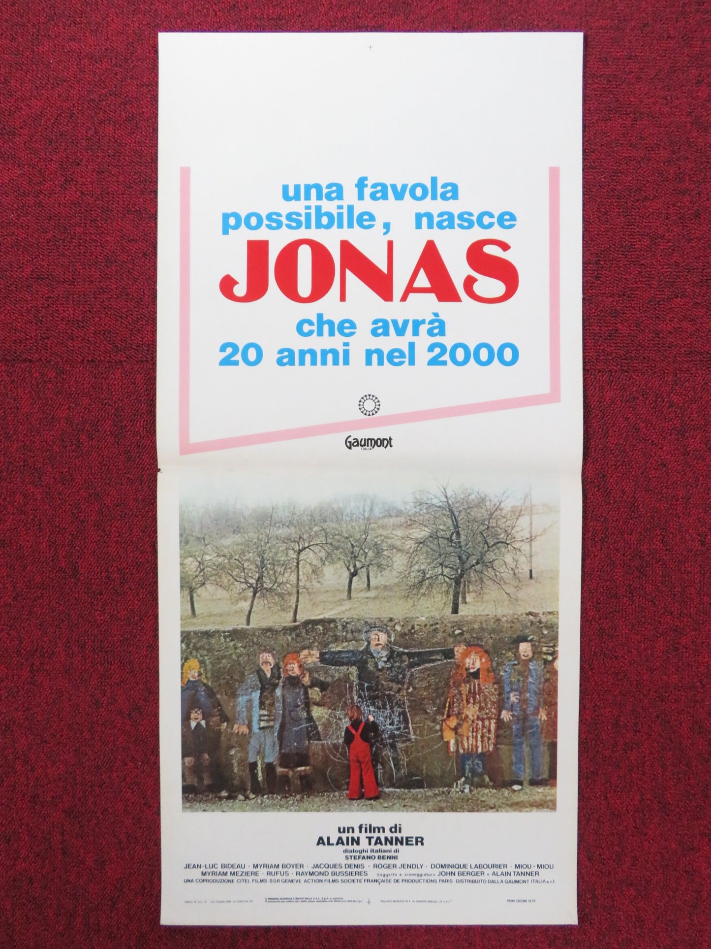 JONAH WHO WILL BE 25 IN THE YEAR 2000 ITALIAN LOCANDINA POSTER J. BIDEAU 1979