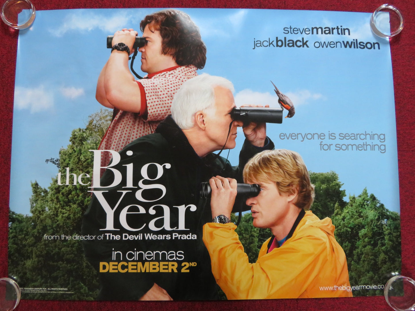 THE BIG YEAR UK QUAD (30"x 40") ROLLED POSTER STEVE MARTIN JACK BLACK 2011