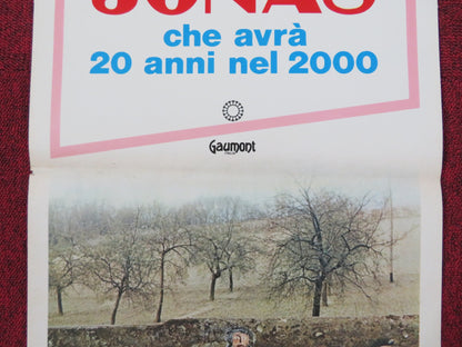 JONAH WHO WILL BE 25 IN THE YEAR 2000 ITALIAN LOCANDINA POSTER J. BIDEAU 1979