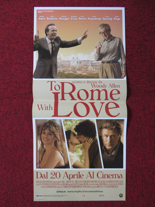 TO ROME WITH LOVE ITALIAN LOCANDINA POSTER WOODY ALLEN ALEC BALDWIN 2012