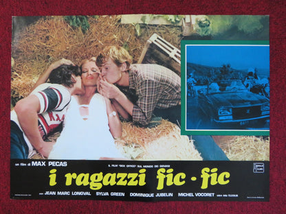 I RAGAZZI FIC FIC -D ITALIAN FOTOBUSTA POSTER JEAN MARC LONGVAL SYLVA GREEN 1979