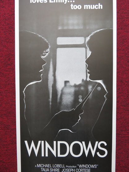 WINDOWS STYLE A US INSERT (14"x 36") POSTER TALIA SHIRE JOSEPH CORTESE 1980