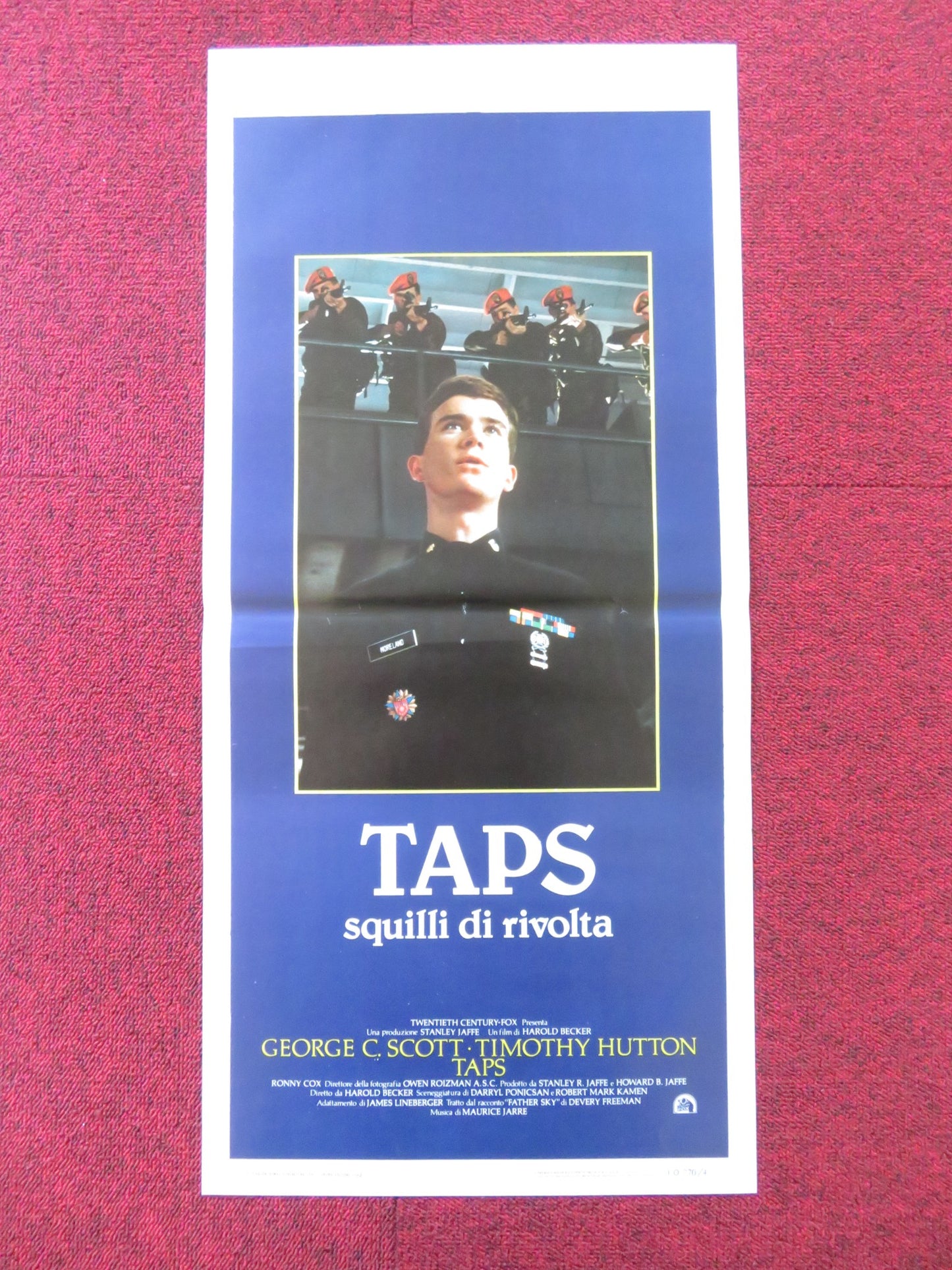 TAPS ITALIAN LOCANDINA POSTER GEORGE C. SCOTT TIMOTHY HUTTON 1981