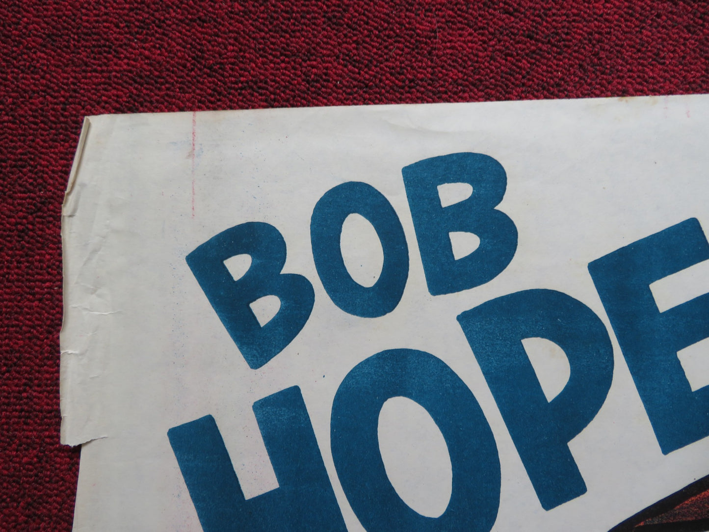 CALL ME BWANA EGYPTIAN POSTER FOLDED BOB HOPE ANITA EKBERG 1963