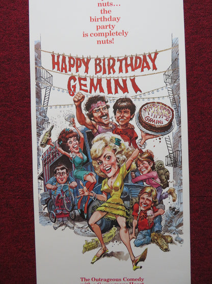 HAPPY BIRTHDAY, GEMINI US INSERT (14"x 36") POSTER MADALINE KAHN R. MORENO 1980