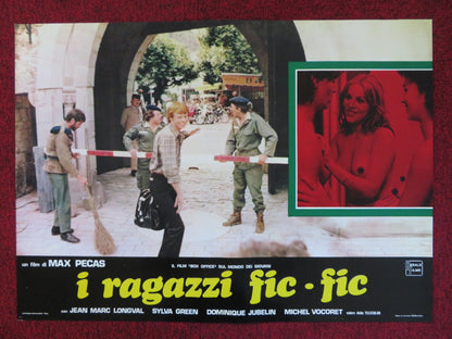 I RAGAZZI FIC FIC -F ITALIAN FOTOBUSTA POSTER JEAN MARC LONGVAL SYLVA GREEN 1979