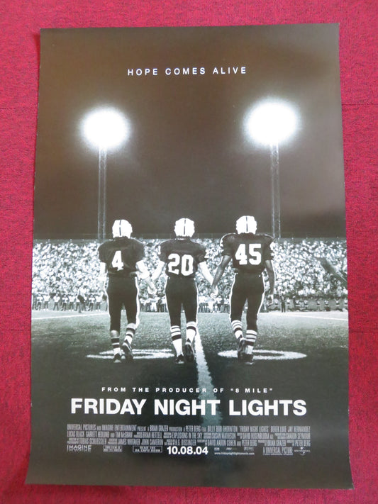 FRIDAY NIGHT LIGHTS US ONE SHEET ROLLED POSTER BILLY BOB THORNTON L. BLACK 2004