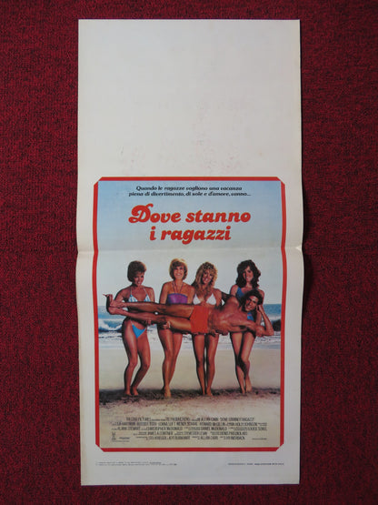 DOVE STANNO I RAGAZZI ITALIAN LOCANDINA POSTER LISA HARTMAN RUSSELL TODD 1984