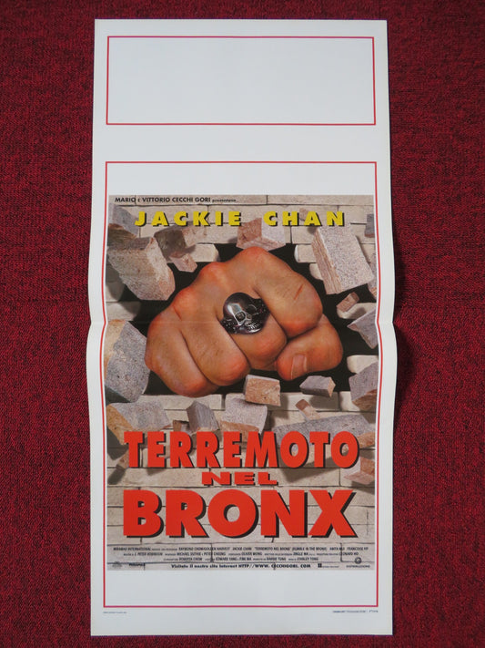 RUMBLE IN THE BRONX ITALIAN LOCANDINA POSTER JACKIE CHAN ANITA MUI 1996