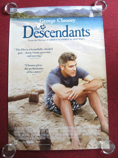 THE DESCENDANTS US ONE SHEET ROLLED POSTER GEORGE CLOONEY SHAILENE WOODLEY 2011