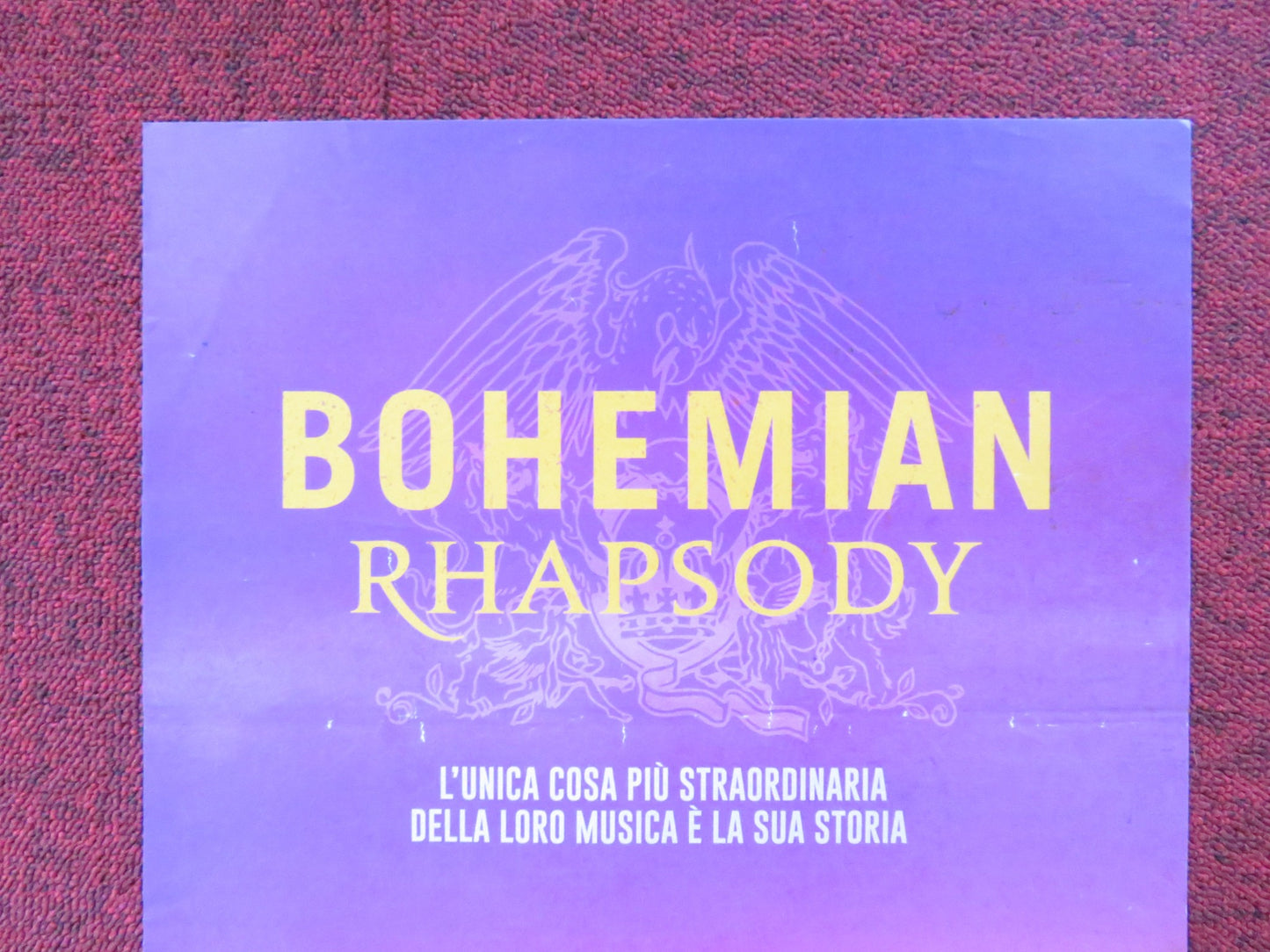 BOHEMIAN RHAPSODY ITALIAN LOCANDINA POSTER RAMI MALEK LUCY BOYNTON 2018