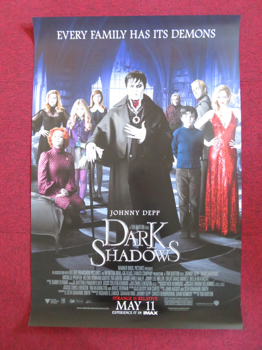 DARK SHADOWS US ONE SHEET ROLLED POSTER JOHNNY DEPP MICHELLE PFEIFFER 2012