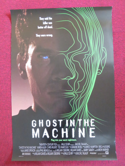 GHOST IN THE MACHINE US ONE SHEET ROLLED POSTER KAREN ALLEN CHRIS MULKEY 1993