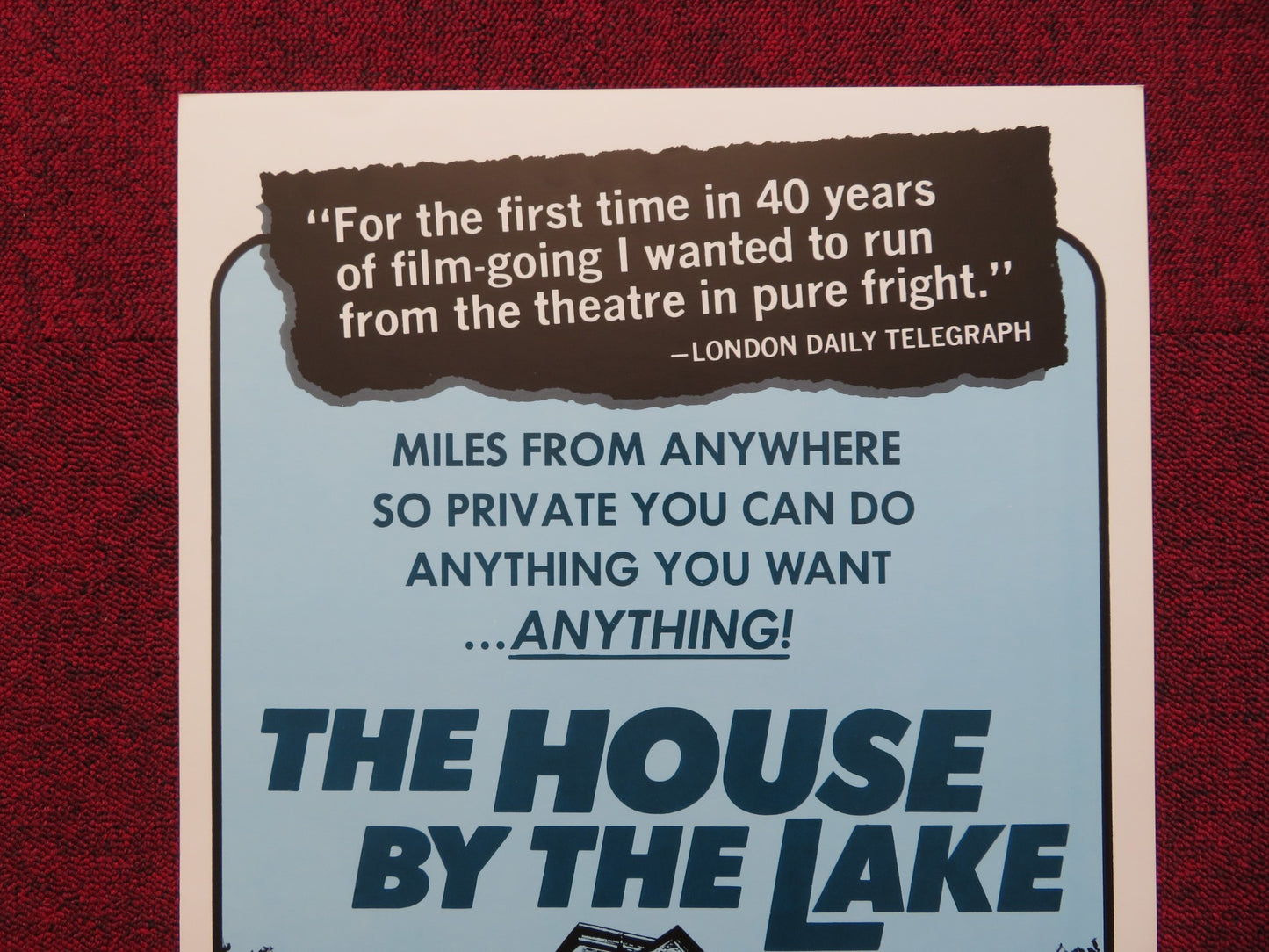 THE HOUSE BY THE LAKE US INSERT (14"x 36") POSTER BRENDA VACCARO DON STROUD 1976