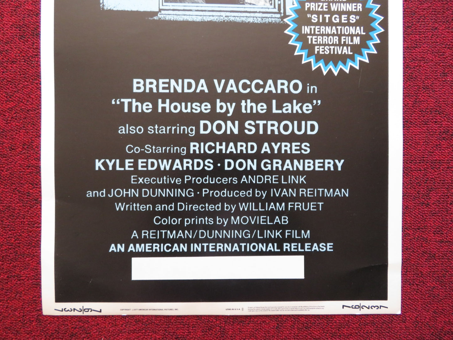 THE HOUSE BY THE LAKE US INSERT (14"x 36") POSTER BRENDA VACCARO DON STROUD 1976