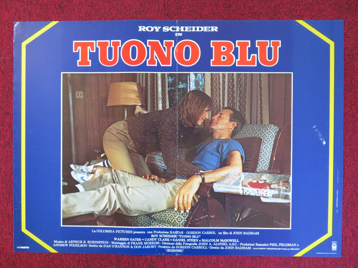 BLUE THUNDER - B ITALIAN FOTOBUSTA POSTER ROY SCHEIDER WARREN OATES 1983