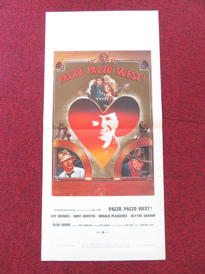 HEARTS OF THE WEST ITALIAN LOCANDINA POSTER JEFF BRIDGES DONALD PLEASENCE 1975