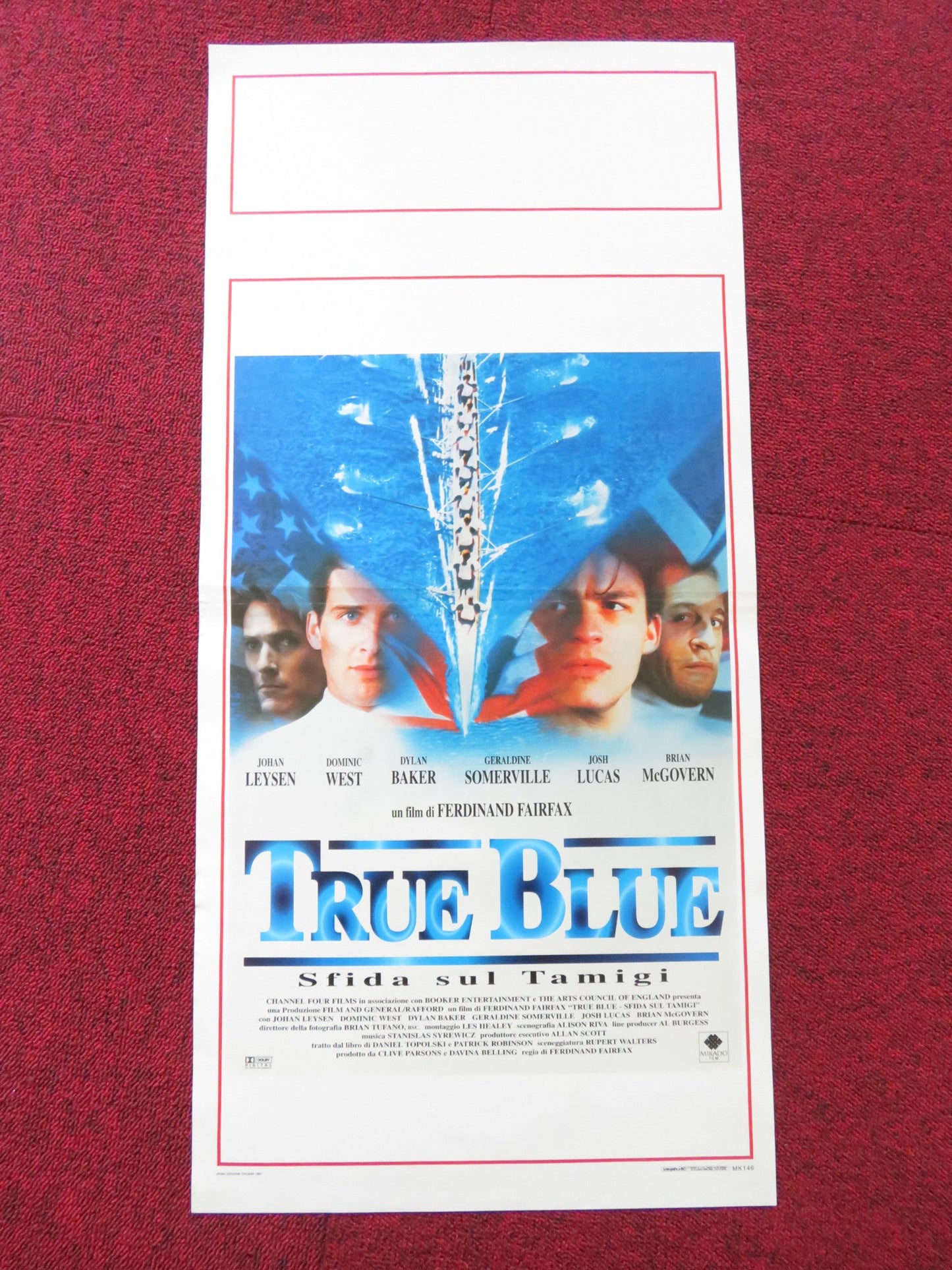 TRUE BLUE ITALIAN LOCANDINA POSTER DOMINIC WEST JOSH LUCAS 1996