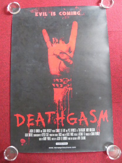 DEATHGASM US ONE SHEET ROLLED POSTER MILO CAWTHORNE JAMES JOSHUA BLAKE 2015