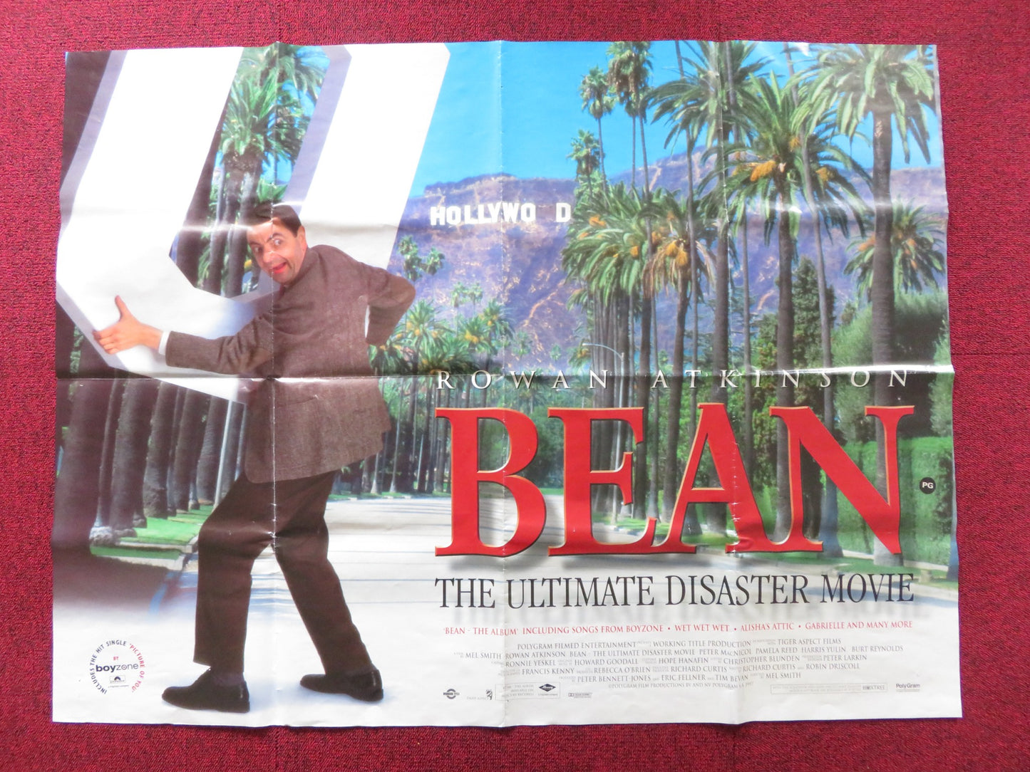 BEAN UK QUAD POSTER FOLDED ROWAN ATKINSON PETER MACNICOL 1997