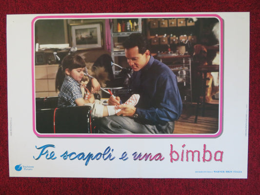 THREE MEN AND A LITTLE LADY - B  ITALIAN FOTOBUSTA POSTER TOM SELLEK 1990