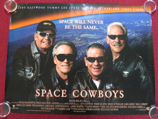 SPACE COWBOYS UK QUAD (30"x 40") ROLLED POSTER CLINT EASTWOOD T. L. JONES 2000