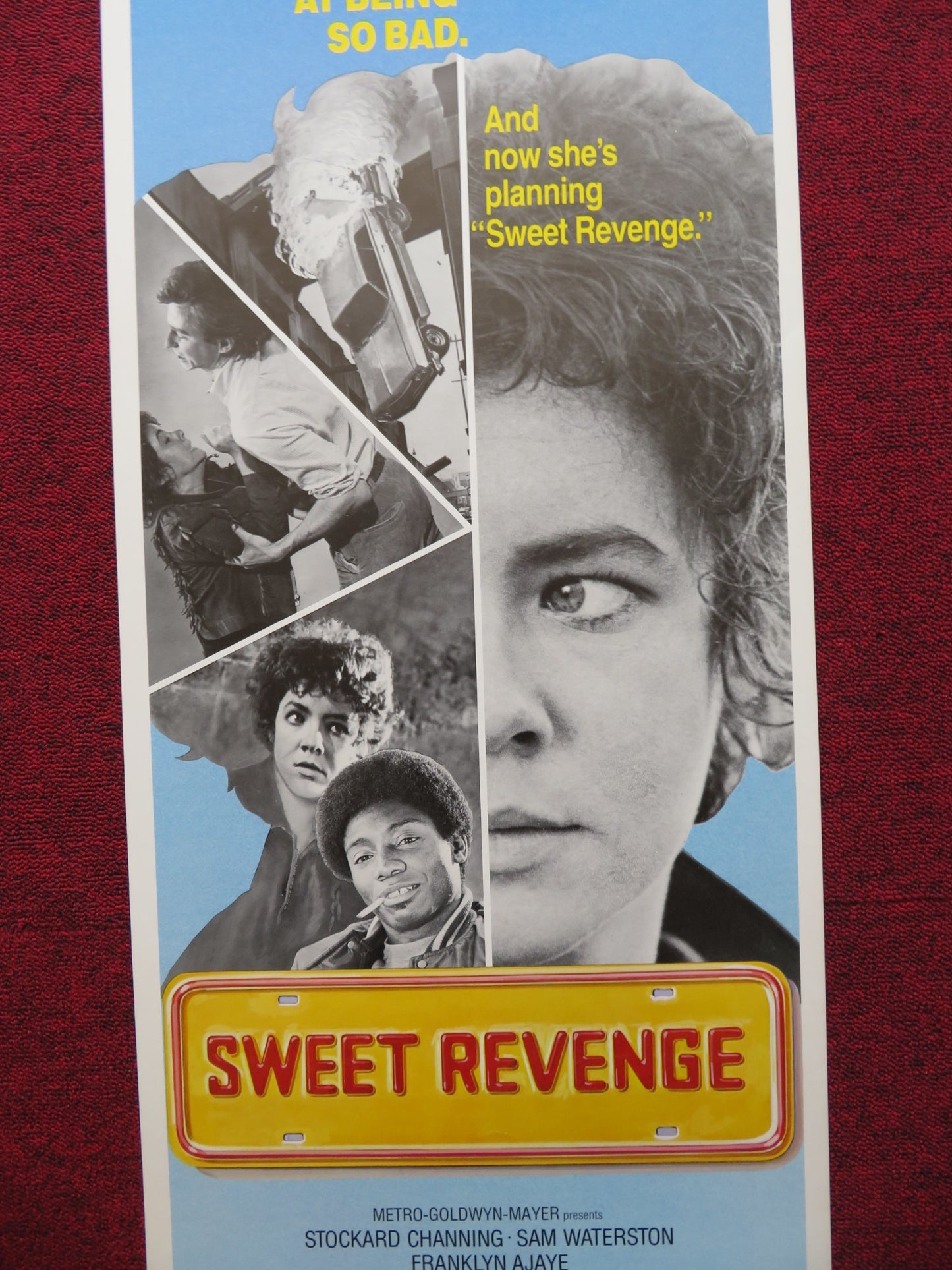 SWEET REVENGE US INSERT (14"x 36") POSTER STOCKARD CHANNING SAM WATERSTON 1977