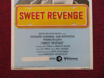 SWEET REVENGE US INSERT (14"x 36") POSTER STOCKARD CHANNING SAM WATERSTON 1977