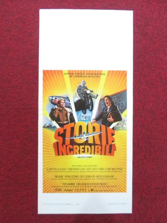 AMAZING STORIES ITALIAN LOCANDINA POSTER SPIELBERG SUTHERLAND COSTNER 1987