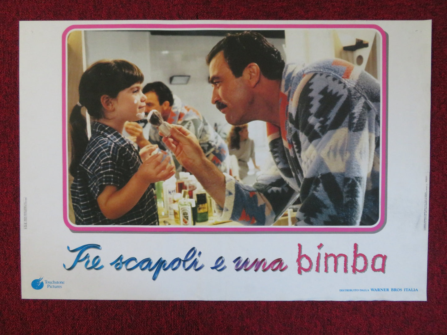 THREE MEN AND A LITTLE LADY - C  ITALIAN FOTOBUSTA POSTER TOM SELLEK 1990