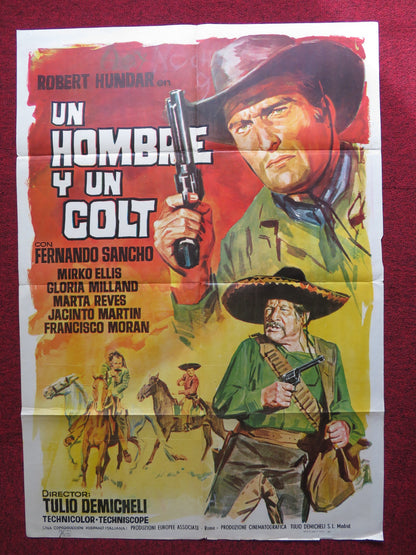 UN HOMBRE Y UN COLT SPANISH POSTER ROBERT HUNDAR FERNANDO SANCHO 1967