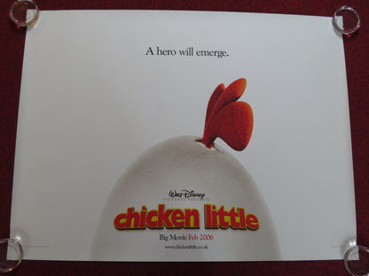 CHICKEN LITTLE UK QUAD (30"x 40") ROLLED POSTER ZACH BRAFF GARRY MARSHALL 2005