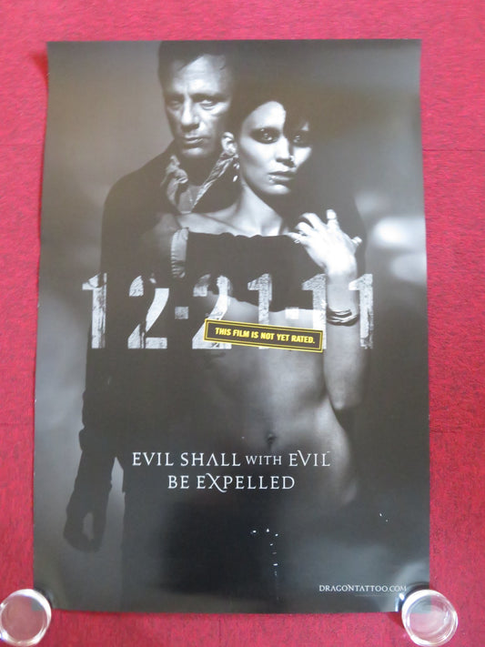 GIRL WITH THE DRAGON TATTOO US ONE SHEET ROLLED POSTER DANIEL CRAIG R. MARA 2011