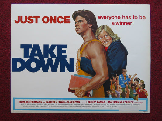 TAKE DOWN US HALF SHEET (22"x 28") POSTER  EDWARD HERRMANN KATHLEEN LLOYD 1979