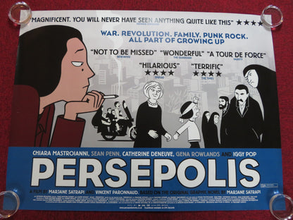 PERSEPOLIS UK QUAD (30"x 40") ROLLED POSTER CHIARA MASTROIANNI C. DENEUVE 2007