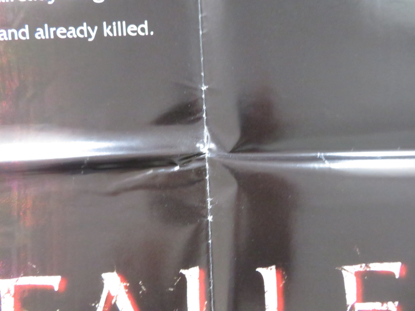 FALLEN UK QUAD POSTER FOLDED DENZEL WASHINGTON JOHN GOODMAN 1997