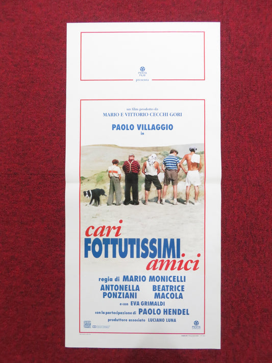 CARI FOTTUTISSIMI AMICI ITALIAN LOCANDINA POSTER PAOLO VILLAGGIO 1994