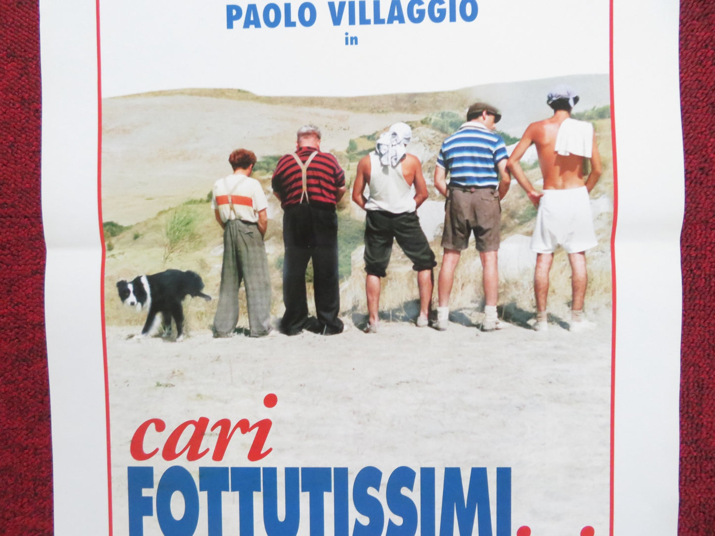 CARI FOTTUTISSIMI AMICI ITALIAN LOCANDINA POSTER PAOLO VILLAGGIO 1994