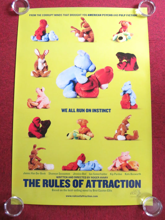 THE RULES OF ATTRACTION US ONE SHEET ROLLED POSTER JAMES VAN DER BEEK 2002