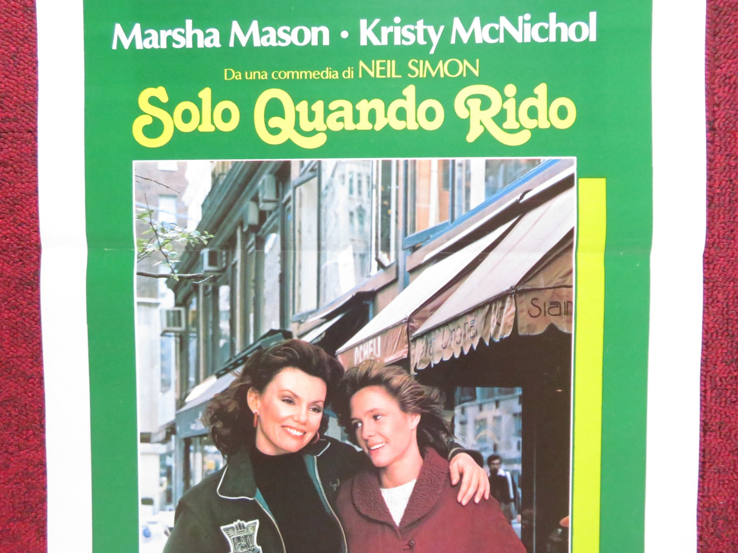 ONLY WHEN I LAUGH ITALIAN LOCANDINA POSTER MARSHA MASON KRISTY MCNICHOL 1981