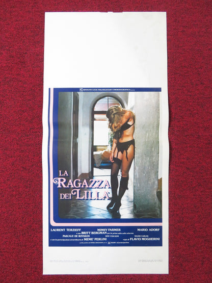 LA RAGAZZA DEI LILLA ITALIAN LOCANDINA POSTER LAURENT TERZIEFF MIMSY FARMER 1986