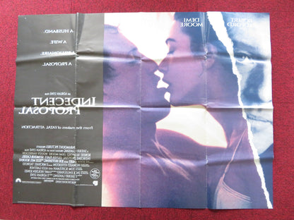 INDECENT PROPOSAL UK QUAD POSTER FOLDED ROBERT REDFORD DEMI MOORE 1993