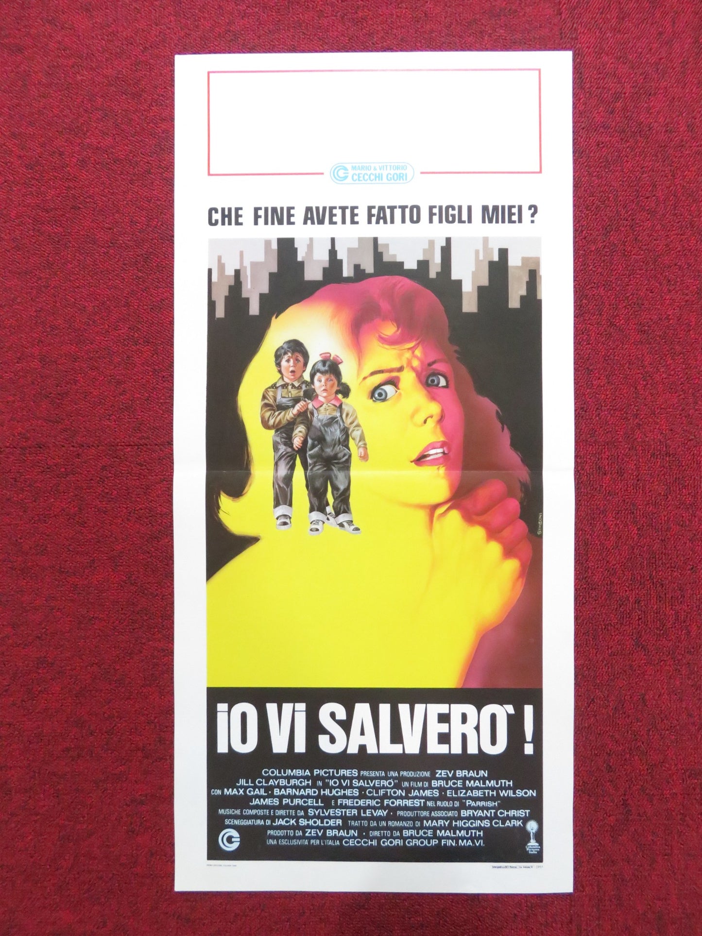 WHERE ARE THE CHILDREN? -B ITALIAN LOCANDINA POSTER JILL CLAYBURGH MAX GAIL 1986