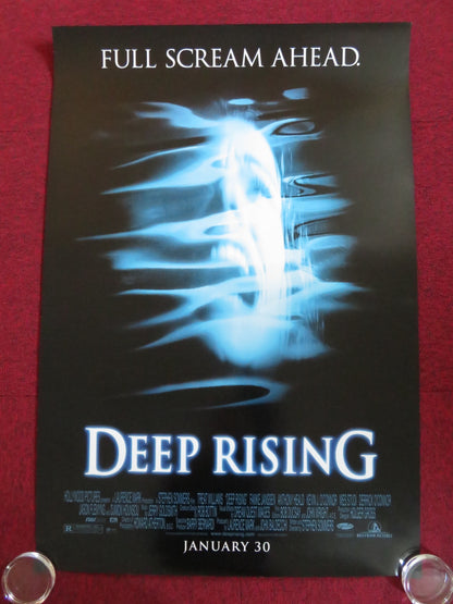 DEEP RISING US ONE SHEET ROLLED POSTER TREAT WILLIAMS FAMKE JANSSEN 1998