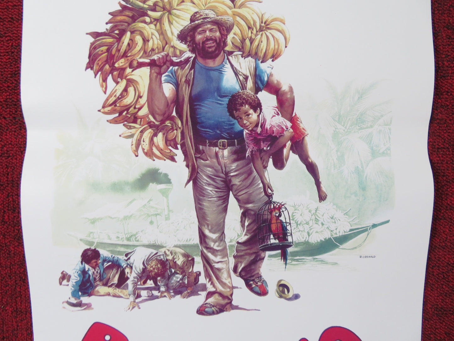 BANANA JOE ITALIAN LOCANDINA POSTER BUD SPENCER MARINA LANGNER 1982