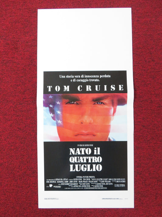 BORN ON THE FOURTH OF JULY ITALIAN LOCANDINA POSTER TOM CRUISE OLIVER STONE 1989