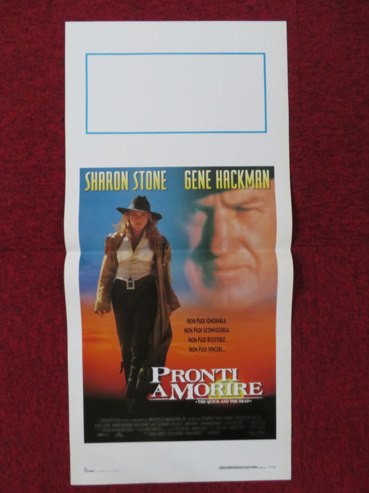 THE QUICK AND THE DEAD ITALIAN LOCANDINA POSTER SHARON STONE GENE HACKMAN 1995