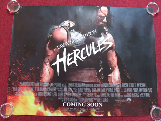 HERCULES UK QUAD (30"x 40") ROLLED POSTER  DWAYNE JOHNSON IAN MCSHANE 2014